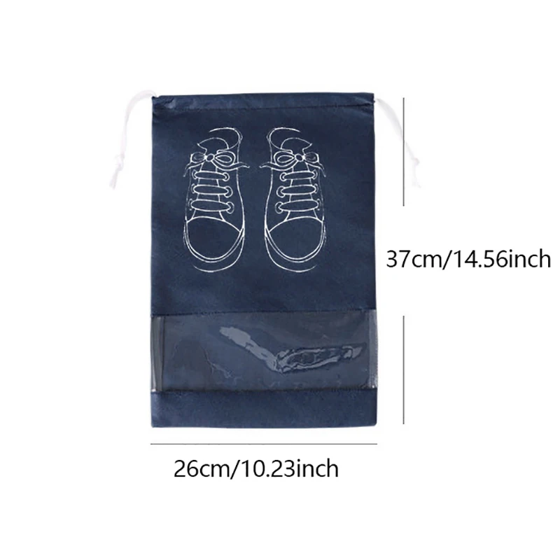 5/10PCS Shoes Storage Organizer Bags Non-Woven Shoe Dust Bags Portable Travel Shoe Bag Shoes Storage Packing Pouch Organizers