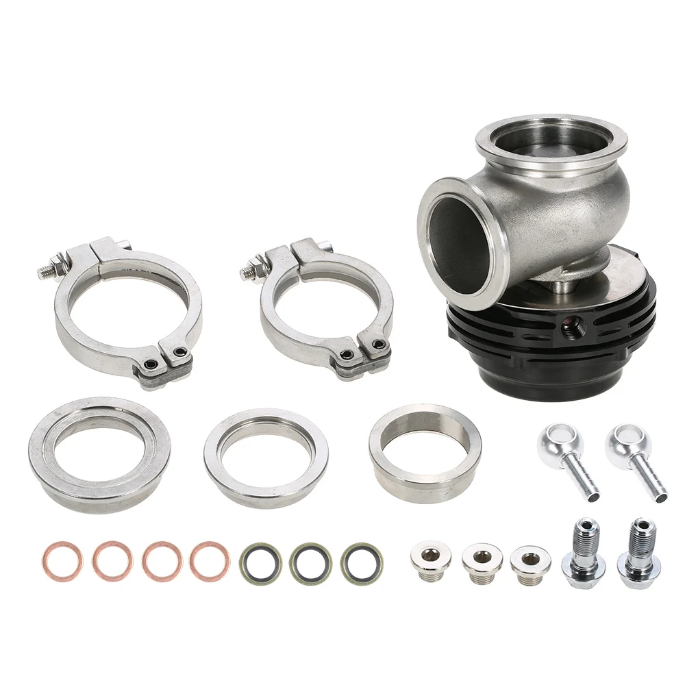 

MVS 38mm Wastegate Aluminum Top Steel V-band External Waste Gate for Supercharge Turbo Manifold 14PSI