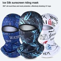 Breathable Face Hood Hiking Scarves Helmet Liner Hats Sun Protection Cycling Balaclava Face Cover Full Face Cap Cooling Neck
