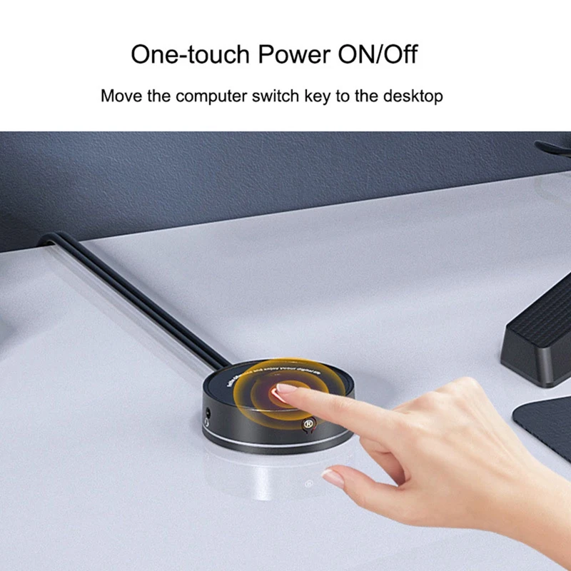 Computer Desktop Switch Internet Cafe Universele USB3.0 Audio Home Desktop Externe stroomverlengknop