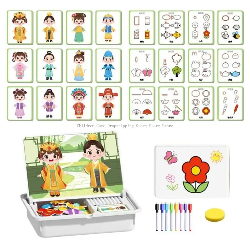 

Safe Non Toxic Plastic Puzzle Set for Preschoolers Interactive Play Clothes Recognition Storage Box Fun