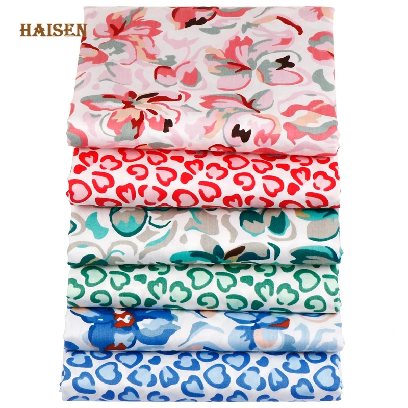 Printed Twill Fabrics,Floral Series Cloth For DIY Sewing Baby&Child Quilting Bedsheet Clothes Skirt Textile Material Half Meter