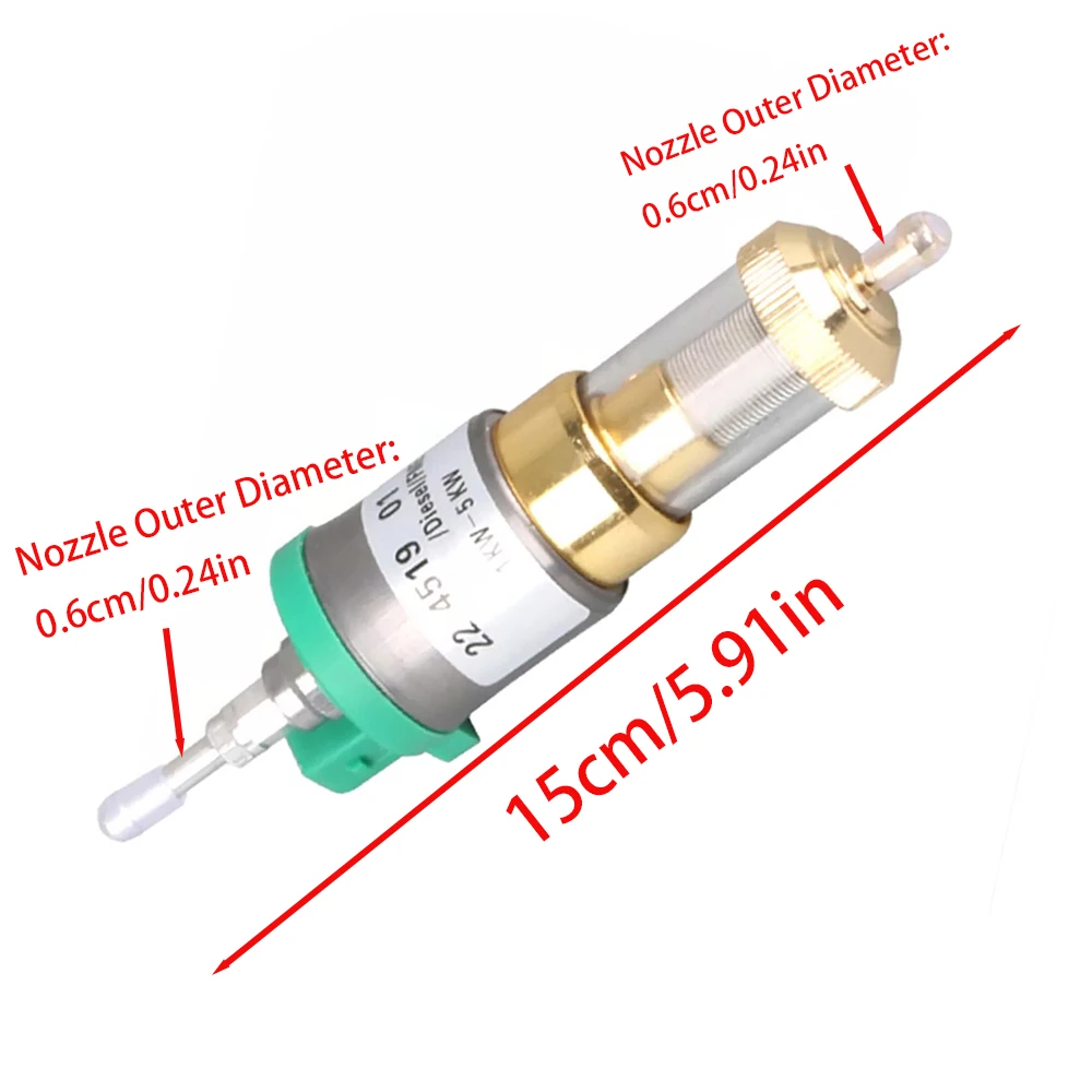 

Топливный насос с сверхнизким уровнем шума, 12 В/24 В, автомобильный воздушный дизельный парковочный масляный насос для обогревателя воздуха от 1 до 5 кВт, дизельная автомобильная часть