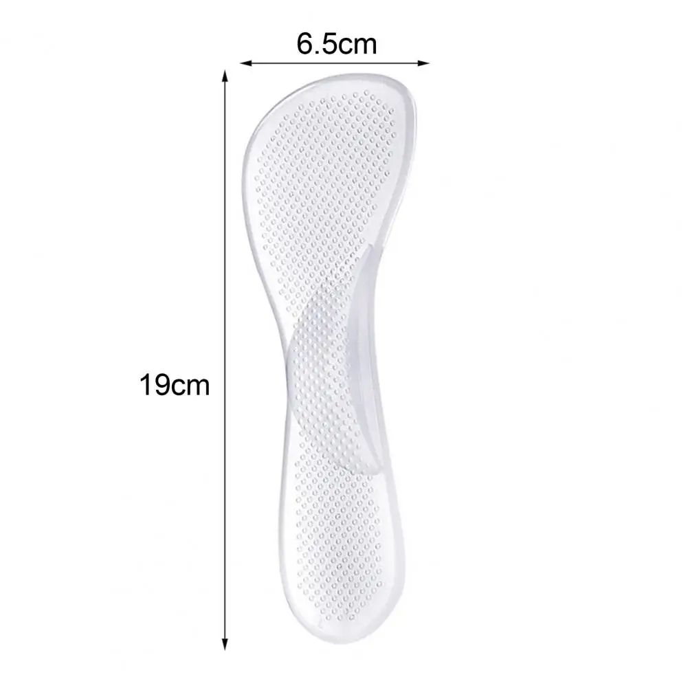 Sandals Insoles Transparent Breathable High Heel Cushion Inserts for Stress Relief Pain Relief Anti-skid Insoles with Great