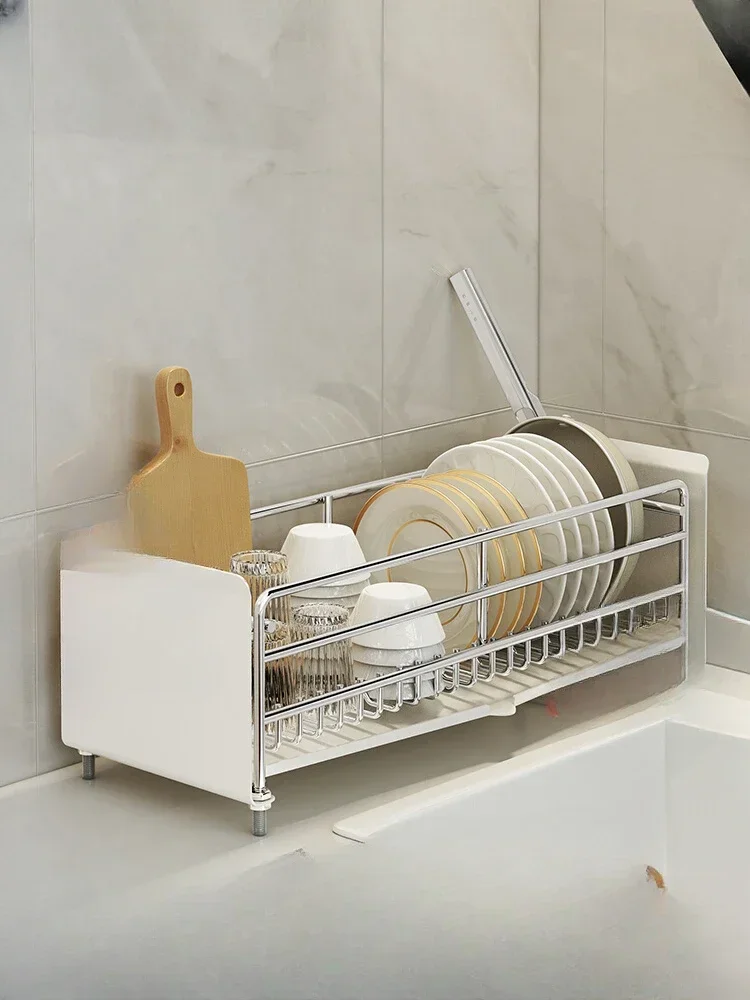 

Aesthetic Premium Kitchen drain rack stainless steel dishes storage rack chopsticks