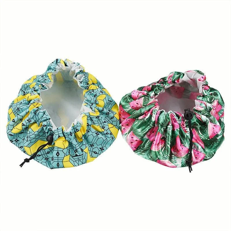 Shower Cap Double Layer Adjustable Reusable Waterproof Bath Cap for Girls Long Hair for Children Kids