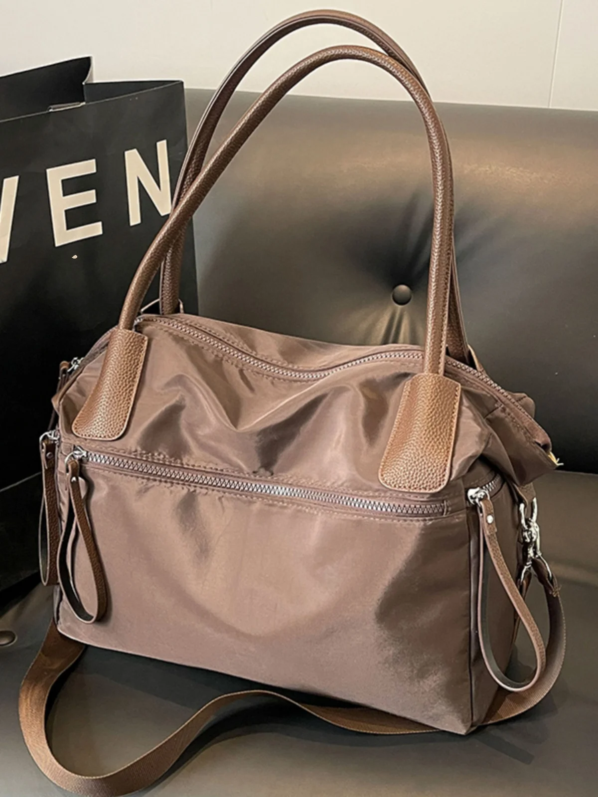

Casual Nylon Crossbody Bag for Women Large Capaci 2023 New Autumn Winter Versatile Single oulder Underarm Commuter Bag