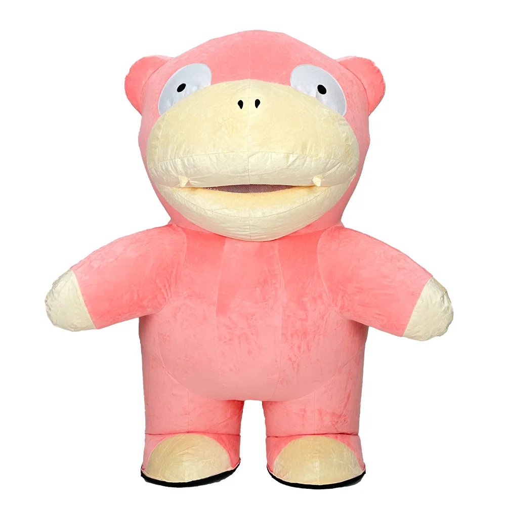 

Inflatable Pink Monster Costume Mascot Adult Cartoon Character Cosplay Halloween Party Prop Plush Set