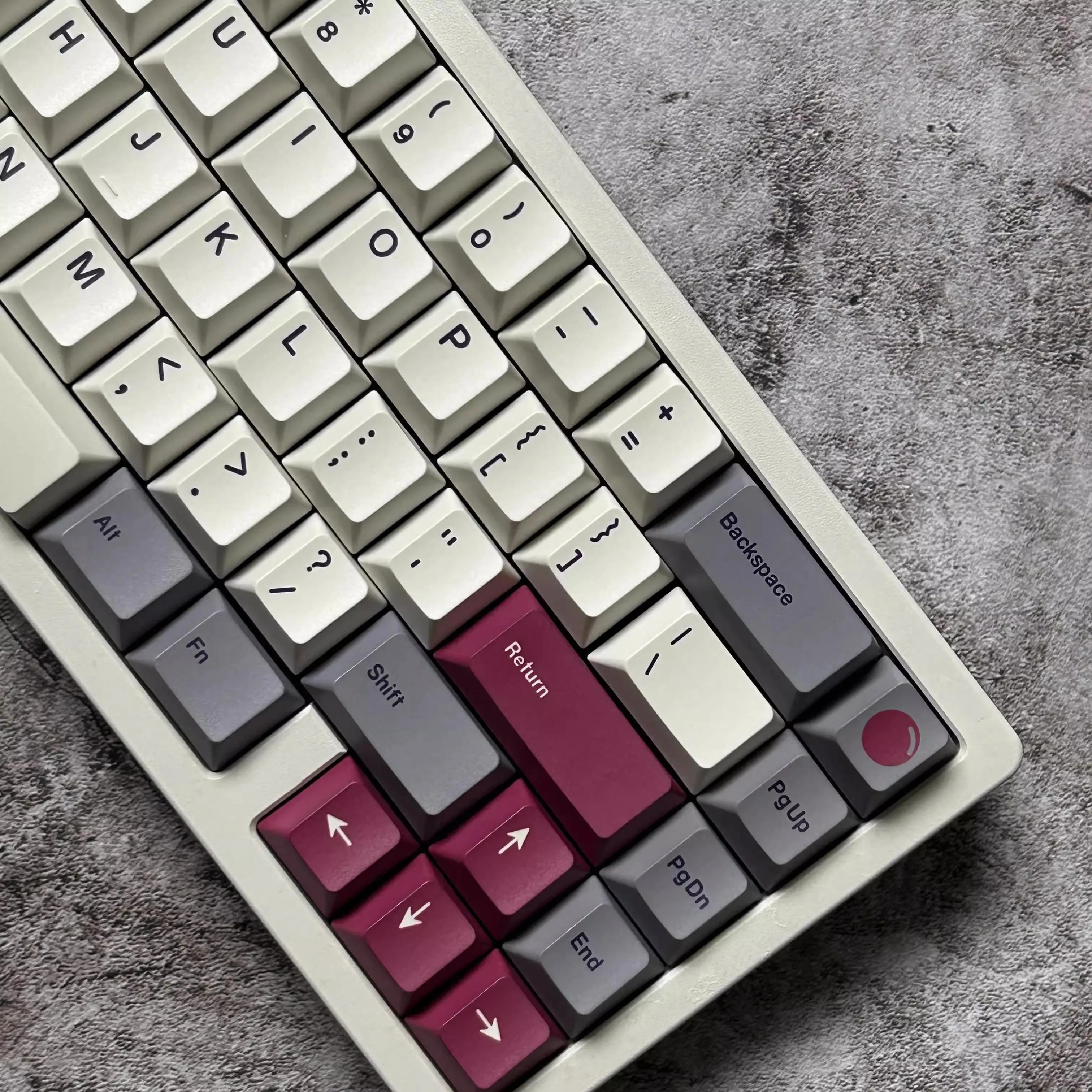 Imagem -03 - Gmk dg Keycaps Pbt Dye Sublimation Key Caps Perfil Cereja Interruptor mx Double b Split Barra de Espaço 7u Conjunto