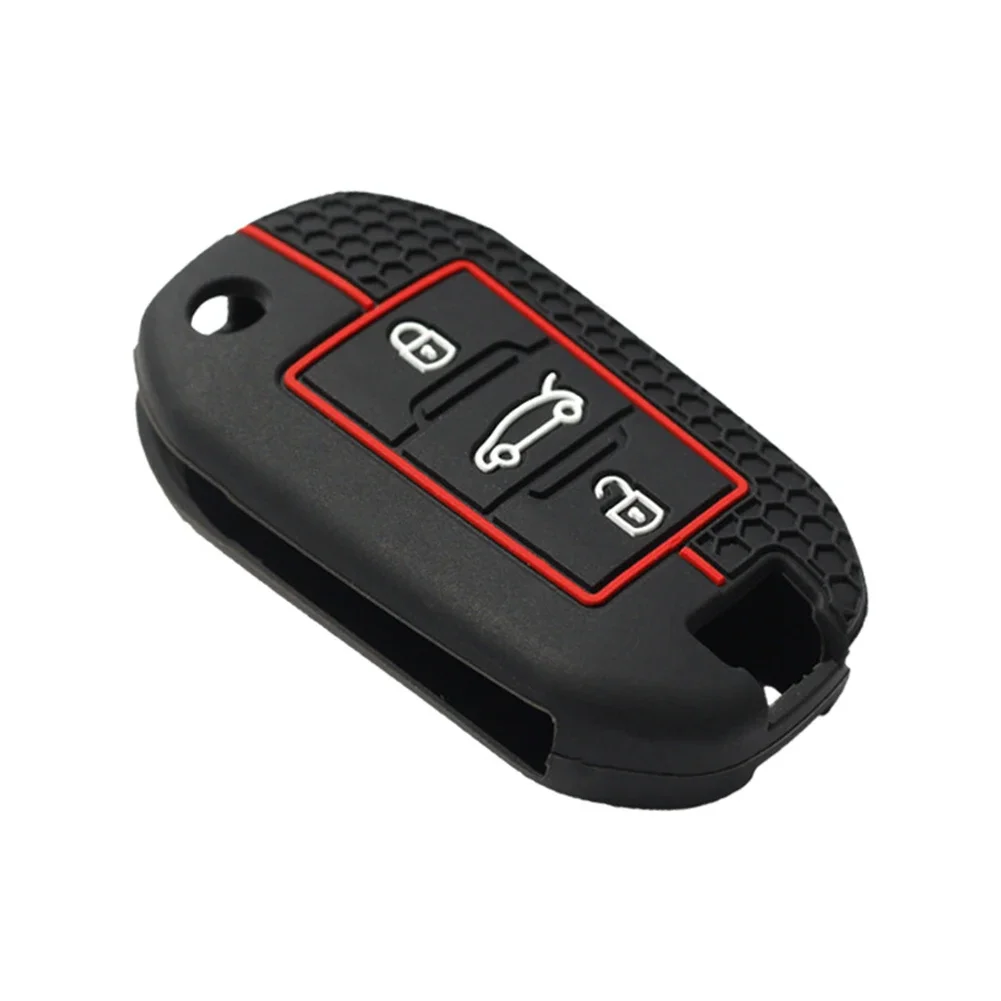غطاء حافظة مفاتيح السيارة من السيليكون لسيتروين C5 C3 C4 C8 بيرلينجو لبيجو شريك ريفتر 208 308 508 407 2008 3008 3008 خبير