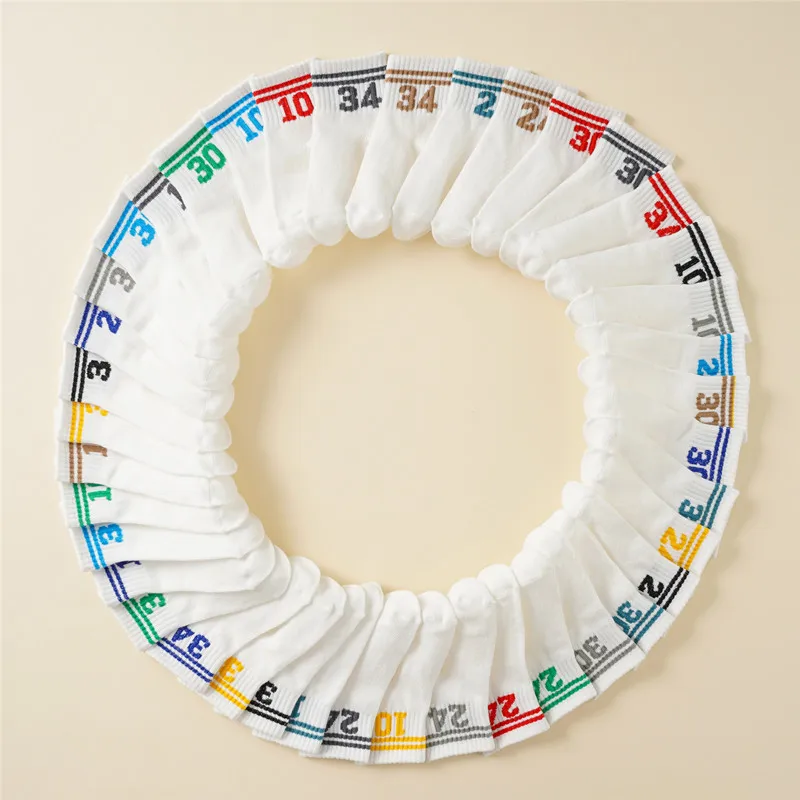 

20 пар разнообразных детских носков, удобные спортивные носки средней длины