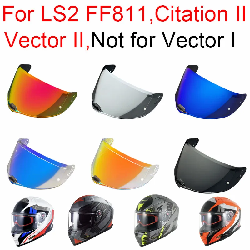 

FF811 Shield Helmet Visor Lens Replacement Fog Resistant for LS2 Vector II Citation II Brille de Soleil Scratch Proof Sunscr