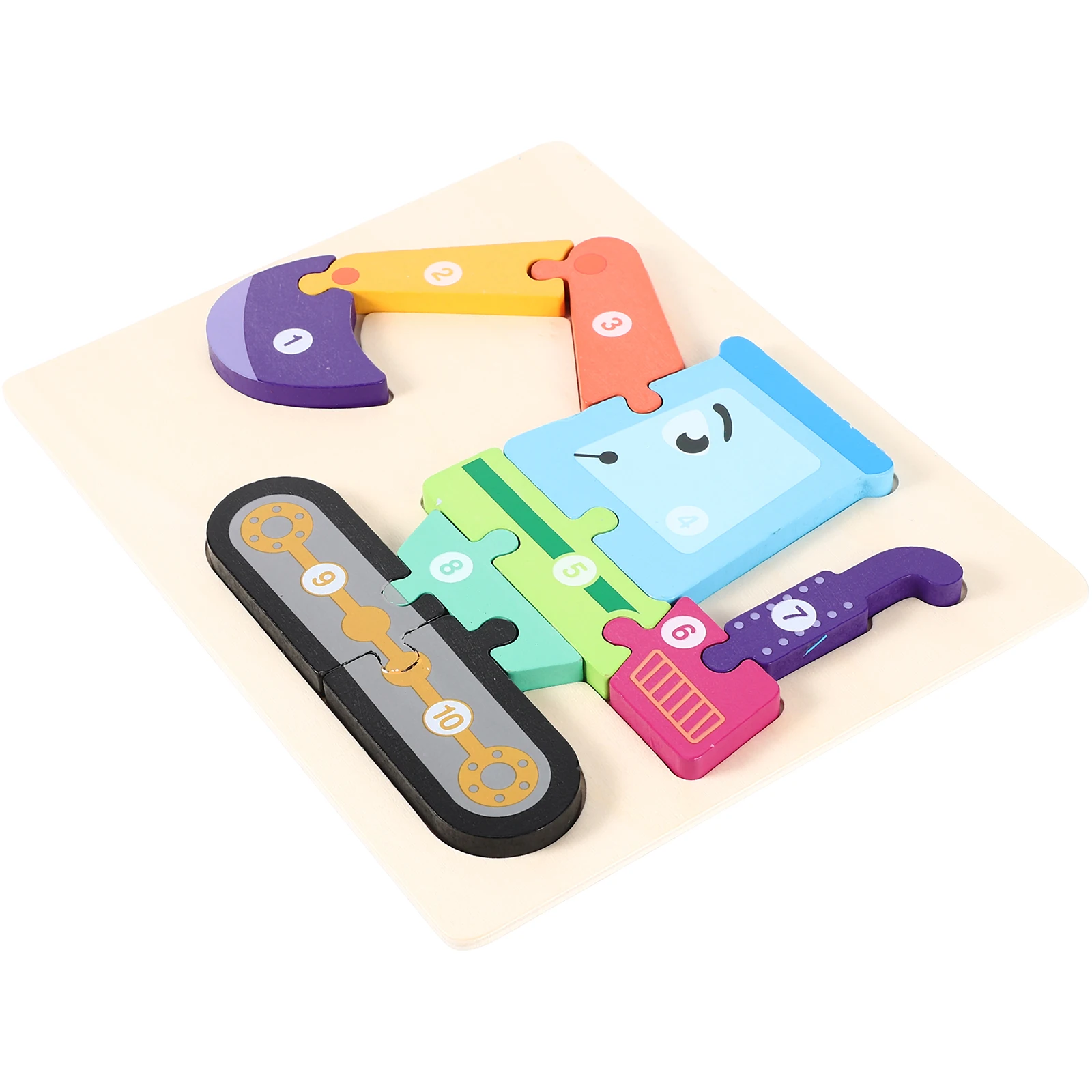 1 مجموعة 1 مجموعة حفارة الكرتون التعليمية الإدراك تعلم خشبية التفاعلية الصغار التعليمية المحمولة الخشب الألغاز ل