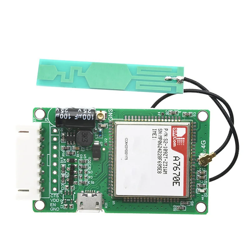 

ABMF-2X A7670E SIMCOM 4G LTE Cat1 Основная плата модуля со слотом для SIM-карты TTL UART 2G LTE-FDD B1/B3/B5/B7/B8/B20 GSM 900/1800 МГц