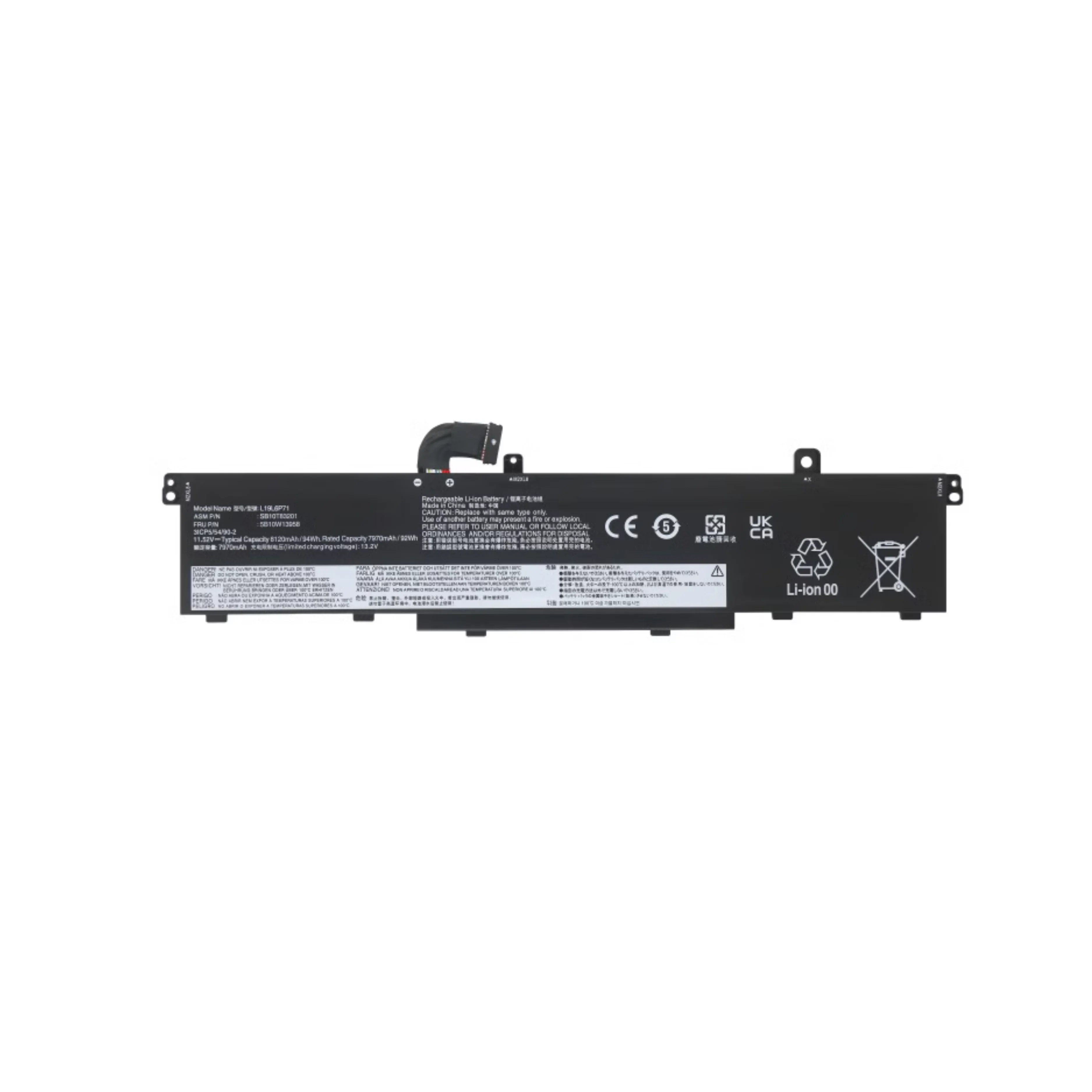 For L19C6P71 L19L6P71 11.52V 94wh 8120mAh