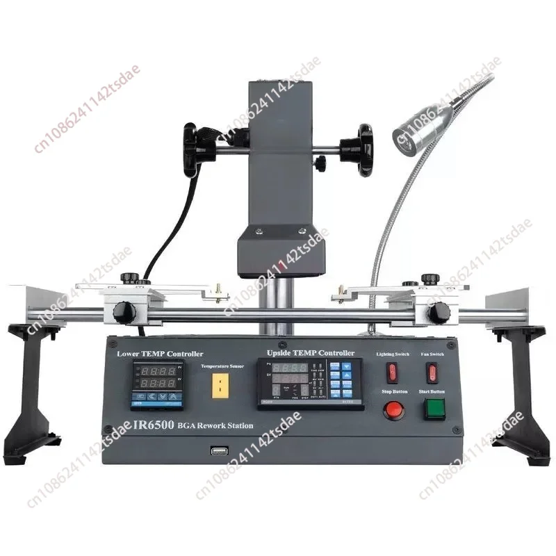 Hot Air BGA Rework Station Infrared Type 220V 2 Temperature Zones SMD Soldering Station 1850W Motherboard Repair Reballing Tools
