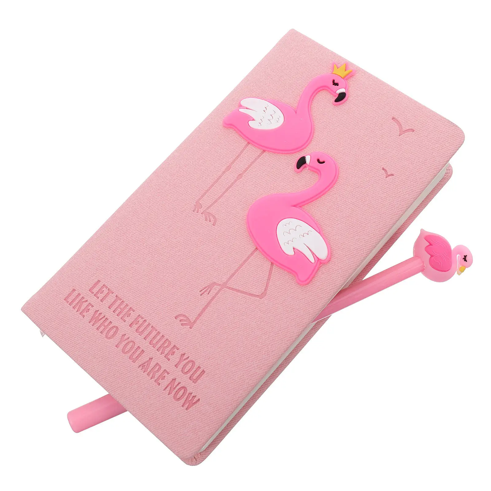 Flamingo Diary Notepad Journal with Pen Premium Paper Craft Cute Adorable Pattern Eye Catching Chic Design Easy to Carry Anytime