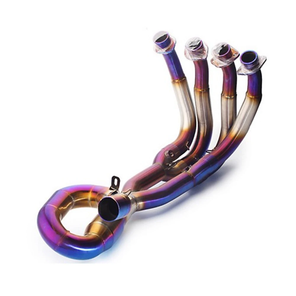 

STLFFor Yamahas YZF R6 2006-2016 Motorcycle Exhaust System Modify Stainless Blue Roundabout Front Link Pipe 51mm Interface Escap