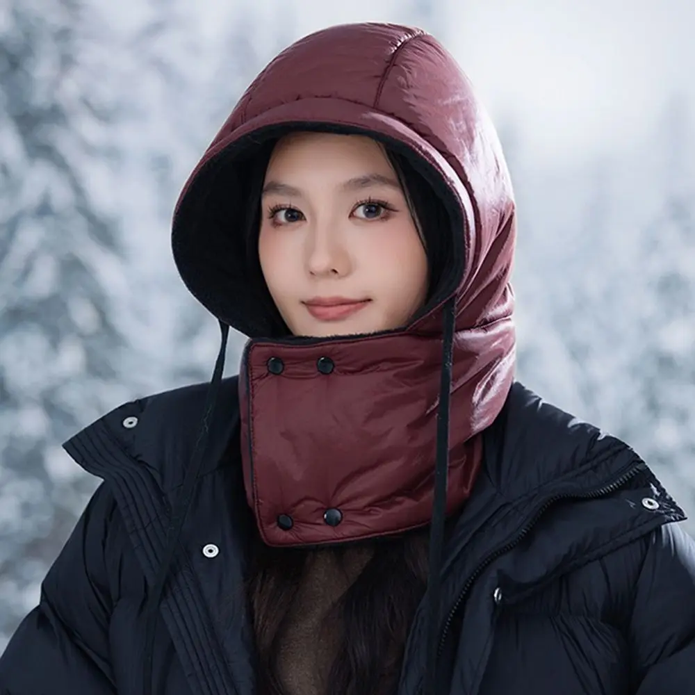 قبعة شتوية دافئة كاجوال مقاومة للرياح لتدفئة الرقبة قبعة بيني تحافظ على الدفء سميكة لحماية الأذن في الهواء الطلق #1