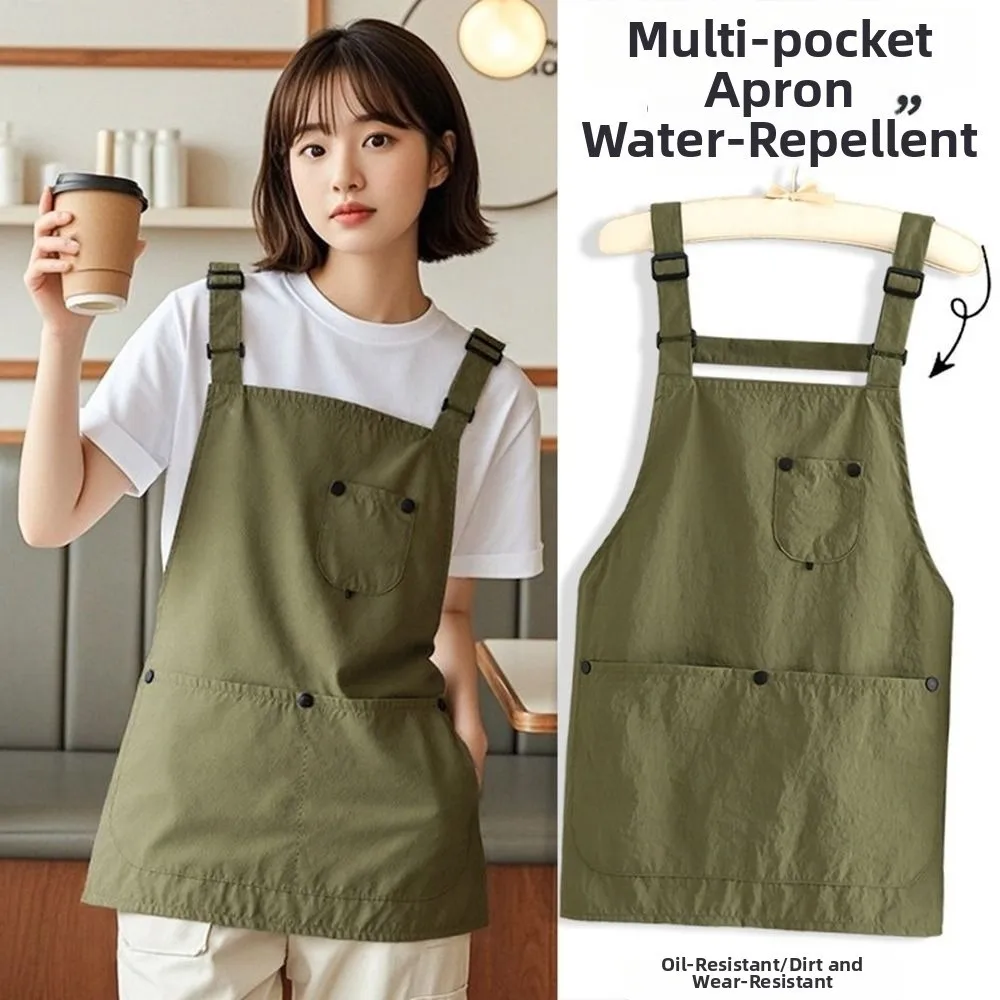 Professional Waterproof Painting Apron Wear-resistant Stain-Resistant Work Apron Korean Style Waterproof Overalls Household Use