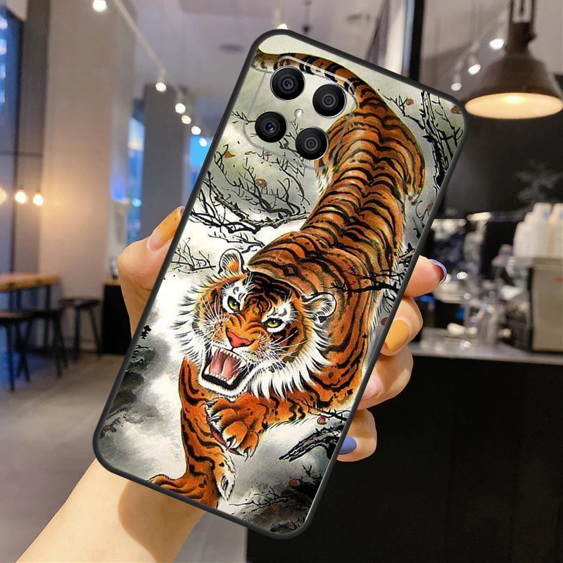 Funda de tigre japonés para Honor Magic 7 5 6 Pro, funda para Honor 200 400 Lite 50 70 90 X8a X8b X9 X9a X9b X9c