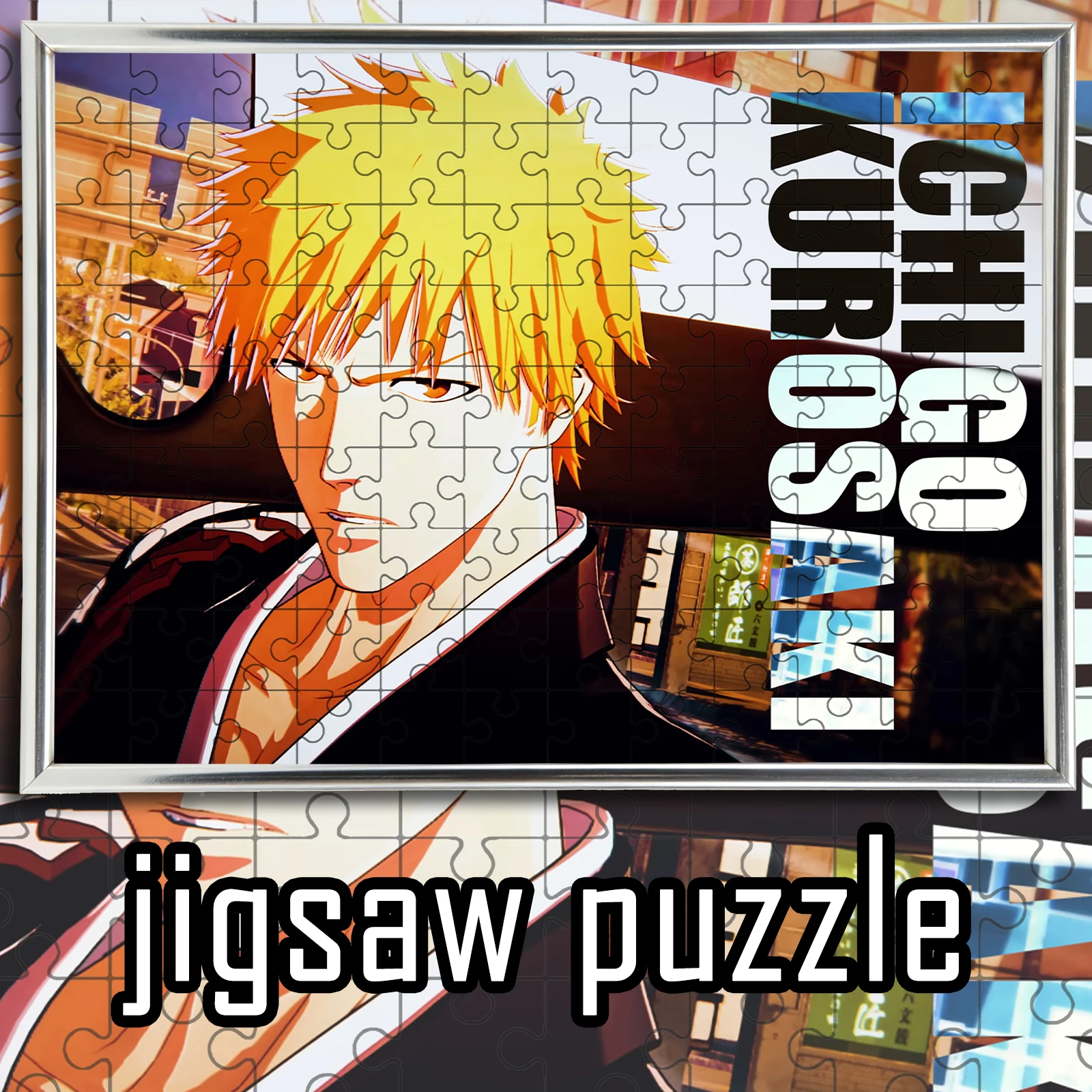 

Деревянный пазл-головоломка BLEACH Ichigo Kurosaki 108/200/300/500/1000 элементов, аниме-сувенир, подарок