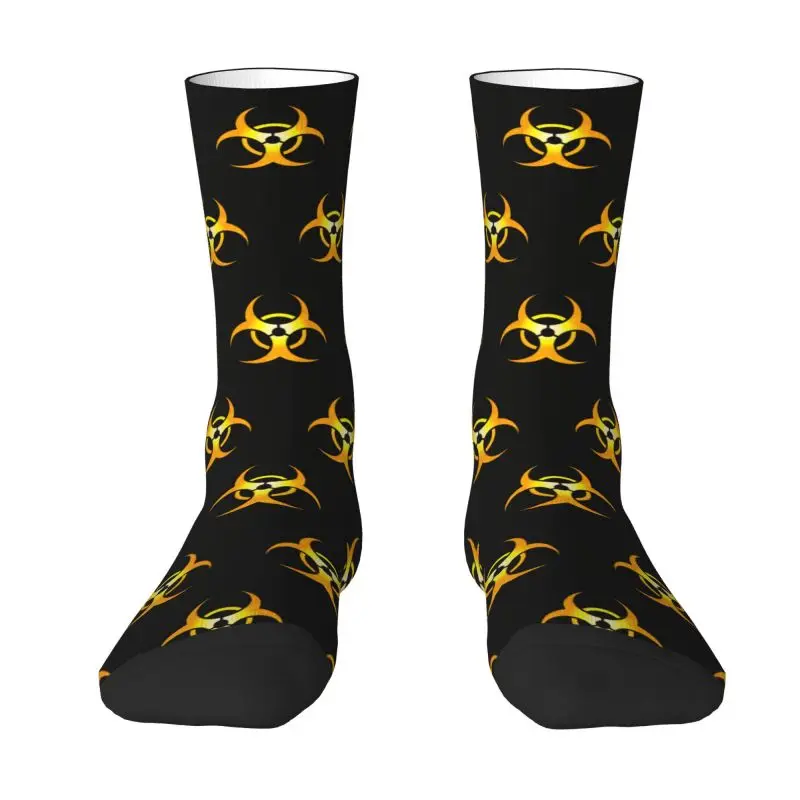 

Umbrella Corporation Biohazard Logo Mens Crew Socks Unisex Funny 3D Printed Dress Socks