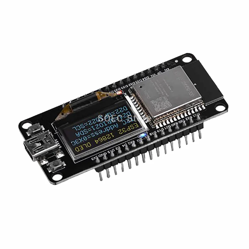 WIFI Development Board Module ESP32 ESPWROOM-32D OLED Screen Display CH340C With 0.96