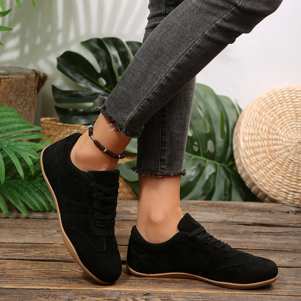 Damen Frühling Neue Klassische Einfarbige Flache Schuhe 2026 Alltags-Büro-Einkaufs-Schlupfschuhe Bequeme Vulkanisierte Schuhe Größen 36-43 – Detail 14