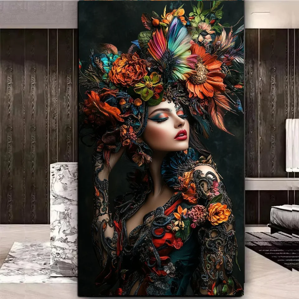 

Размер Lagre, красивая женщина, сделай сам, 5D алмазная живопись, новинка 2026, полная мозаика, алмазная художественная вышивка для домашнего декора, подарок