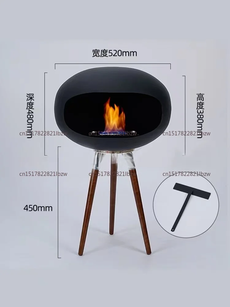 Limited Stock UFO Outdoor Fire Pit Alcohol Ethanol Heated Fireplace Truly Smoke-free Modern Courtyard Heater for Gardens/villas