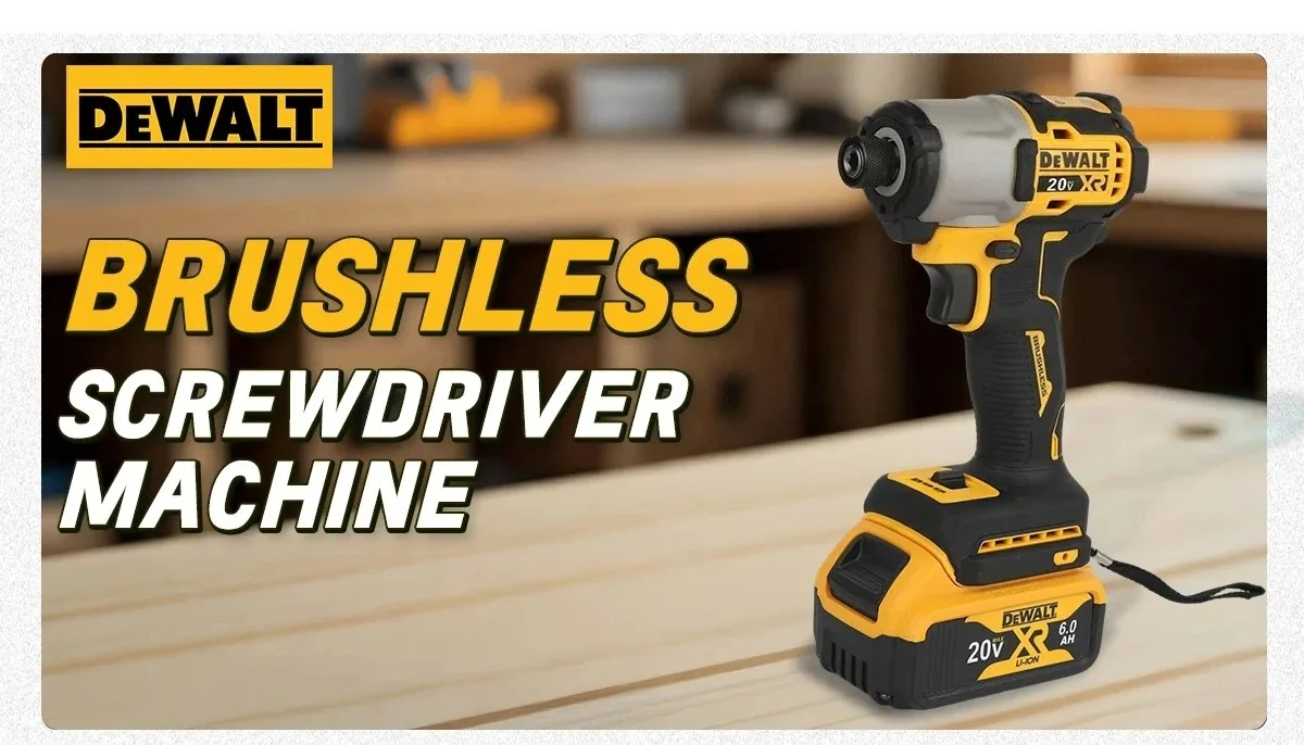 DEWALT Impact Electric Driver 20V Bürstenloser Akkuschrauber 205 Nm Elektrowerkzeuge mit hohem Drehmoment, einstellbare Geschwindigkeit DCF845 – Detail 1