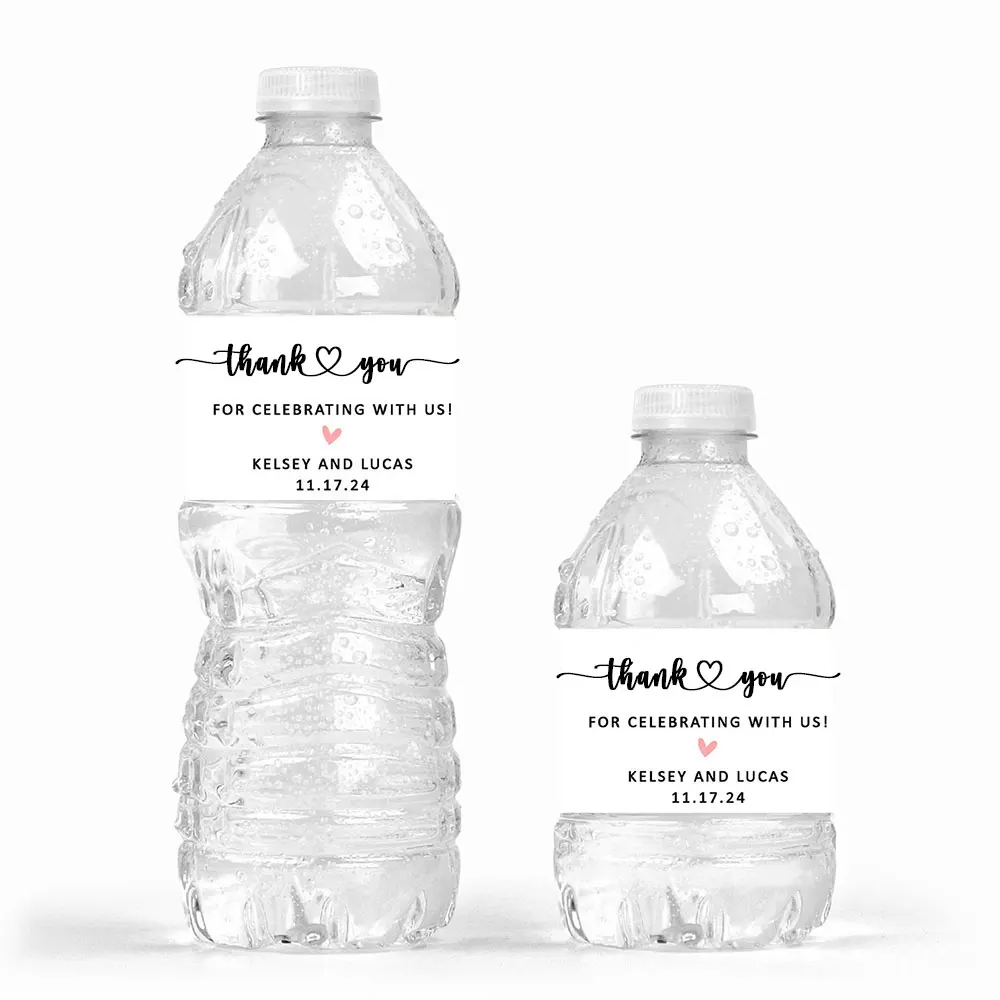 Wedding Thank You Wedding Water Bottle Labels Personalized Water Bottle Labels Welcome Bag Stickers Simple Stickers
