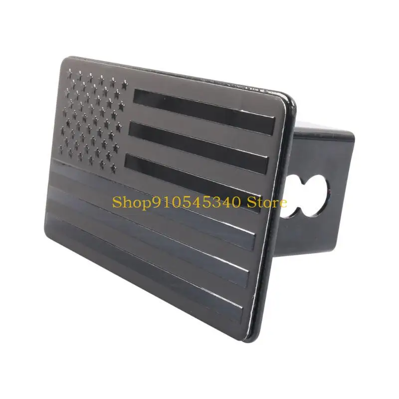 

U2JA 50 Stars 13 Stripes Emblems Trailer Hitch Cover With Security Lock For Vehicles