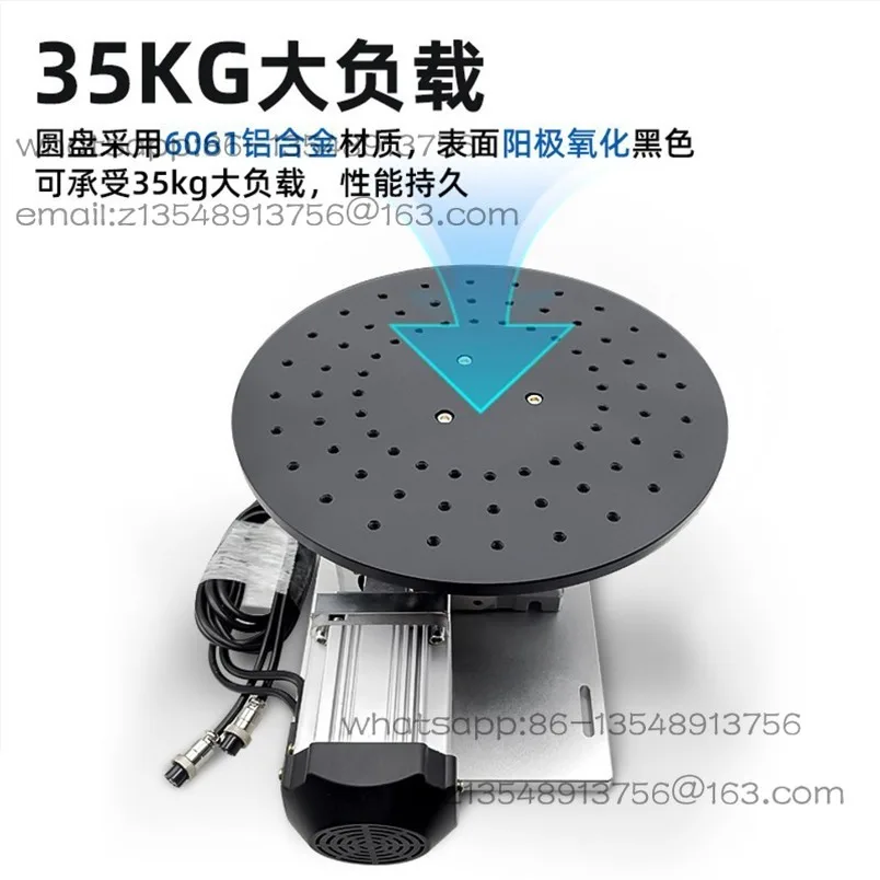 Adjustable speed rotary tooling, motor gear reducer rotary fixture, grinding and polishing inspection table in stock