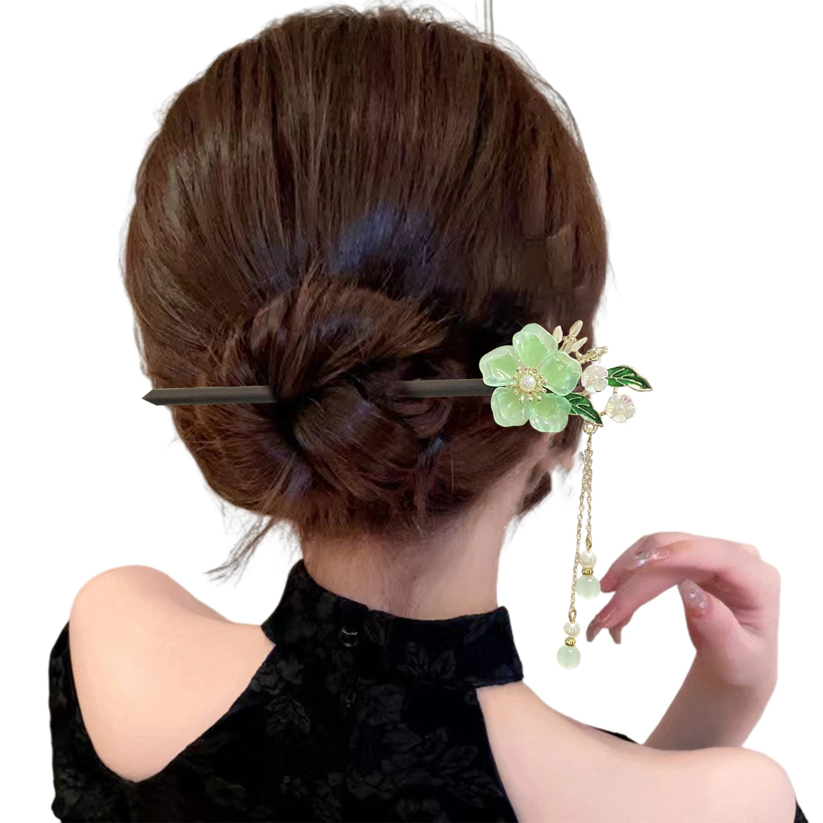 Women'S Accessories New Look - The New Peach-blossom Wooden Hairpin Looks