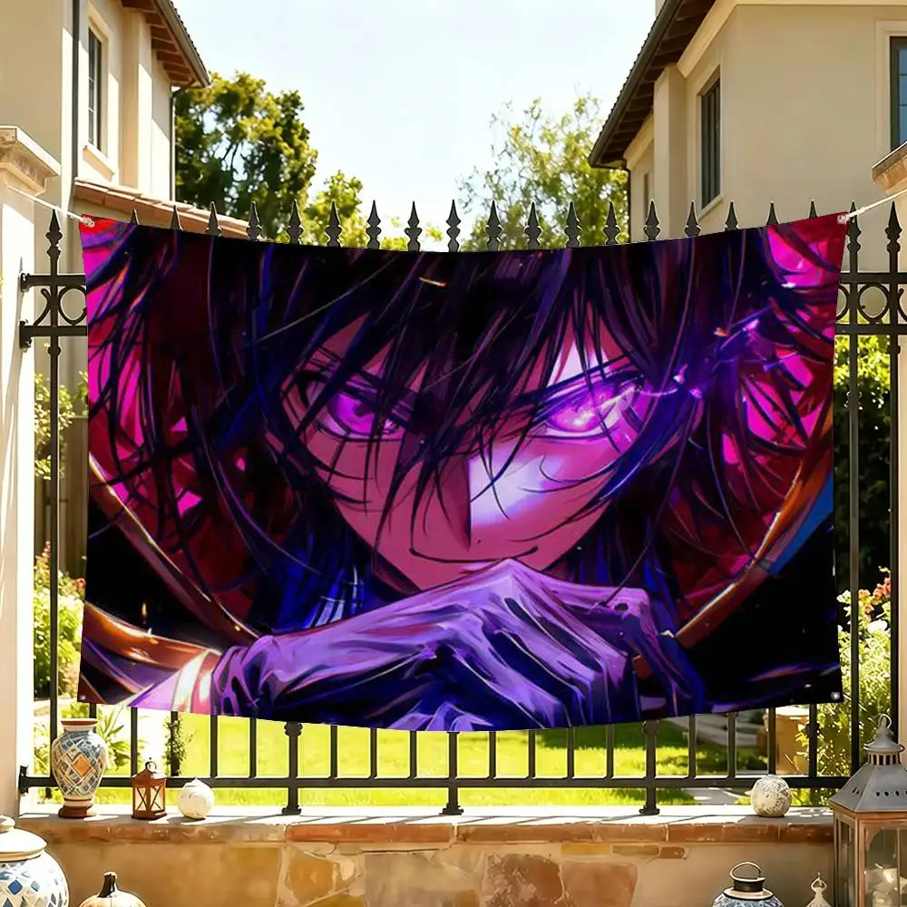 CODE GEASS Lelouch Rebellion Flags Wall Hanging Tapestry Outdoor Garage Room Decorative flag Background Blanket