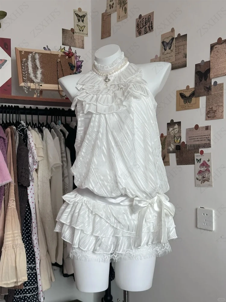 

Skirts Women Clothes 2000s Summer Gothic Girly Lace Mini Skirts Aesthetic Loose Grunge Y2k Short Skirt Subculture Kpop Y2k Skirt