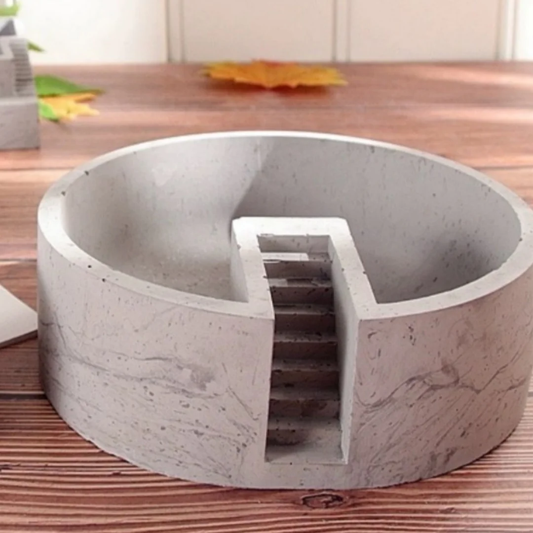 

Cement Flowerpot Mold Succulent Plant Potted Concrete Silicone Mold Creative Handmade DIY Gypsum Ornament Mould