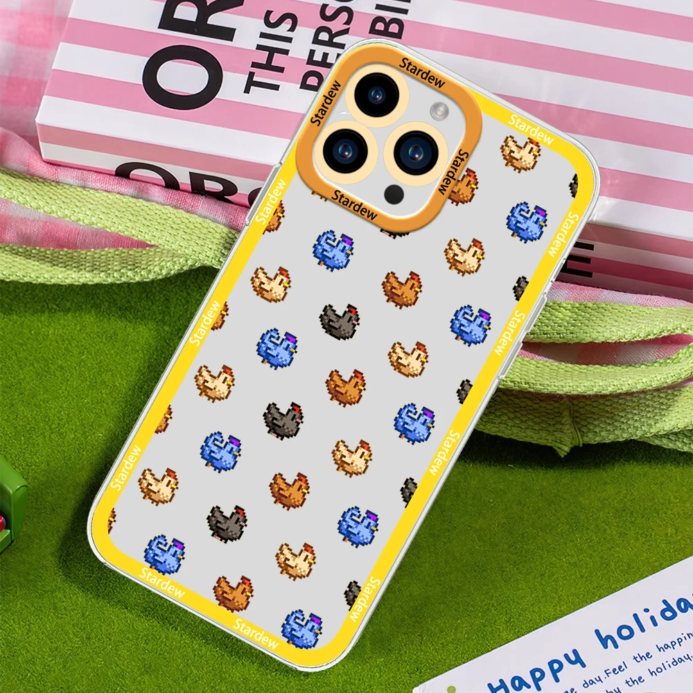 Game S-Stardew Valley Phone Case for Samsung S24 S23 S22 S21 A55 A54 FE PLUS ULTRA Transparent Bezel Cover