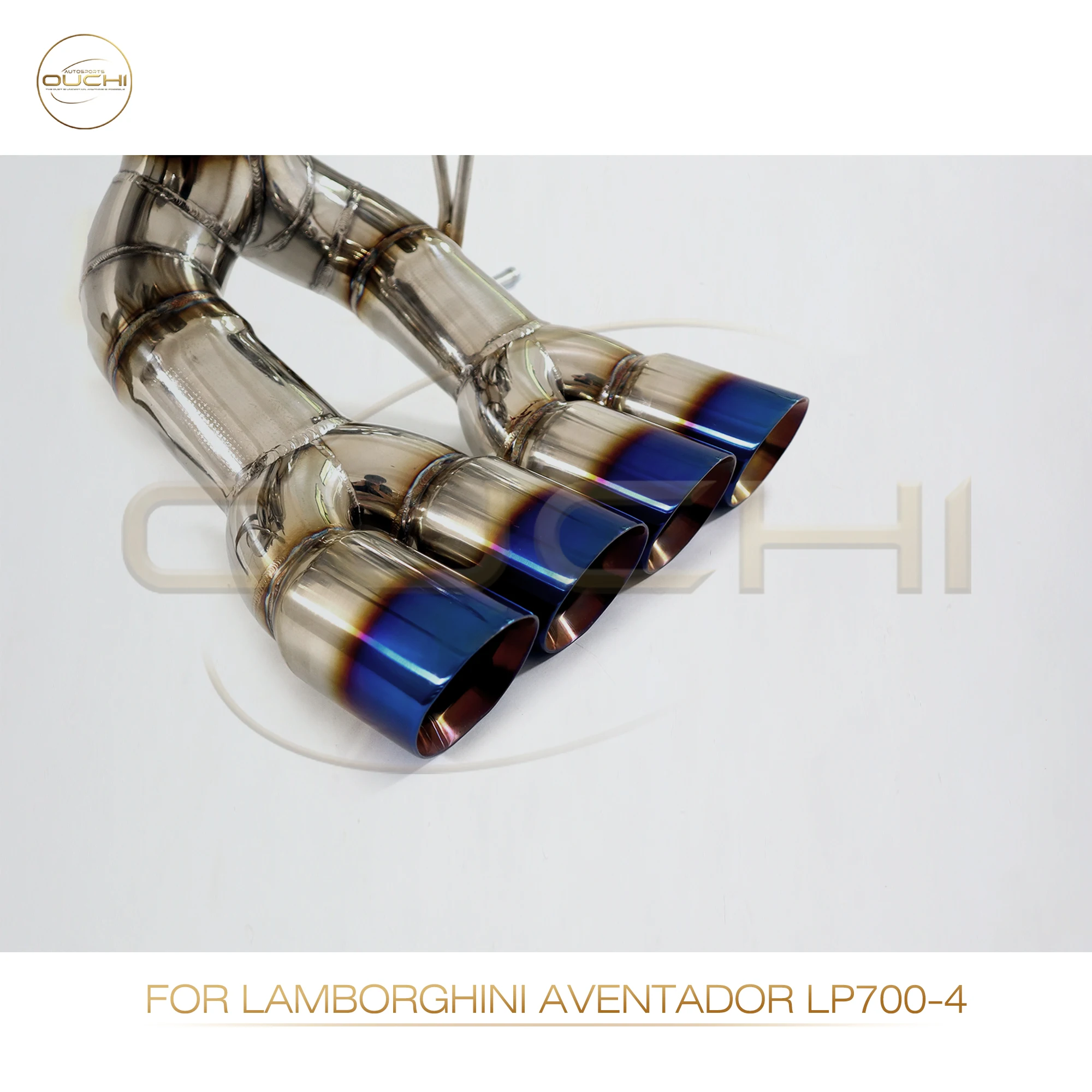 OUCHI Stainless steel Exhaust  Catback for Lamborghini Aventador LP700-4 6.5 V12 2016-2021 Valve Muffler Treble versi