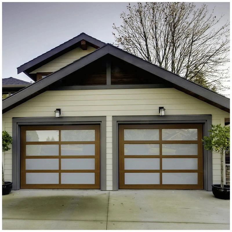 FastLinkQuality's Modern Sliding Residential Garage Door New Customized Automatic Product Explosion Polymer Quality