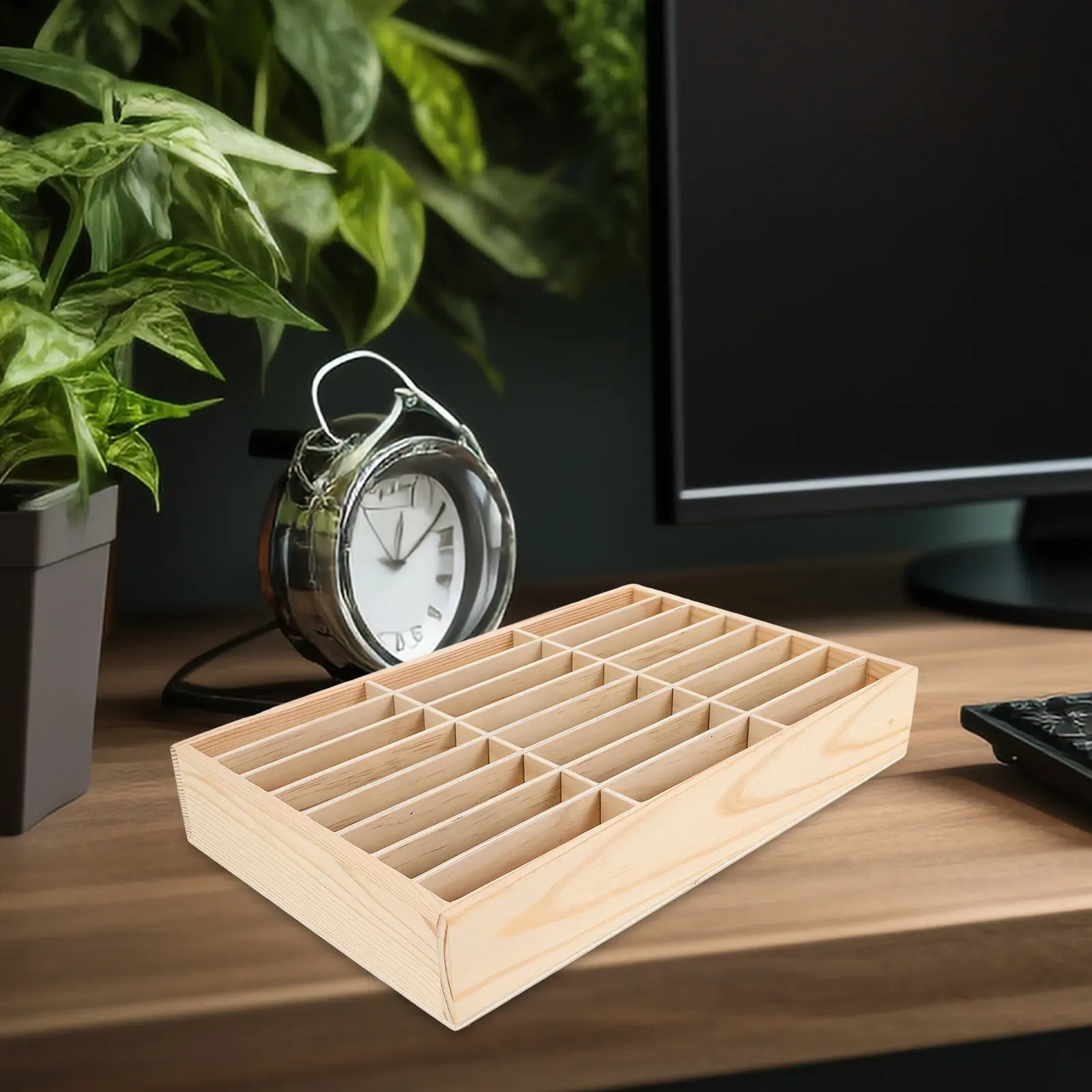 desktop-wooden-mobile-phone-organizer-box-multi-compartment-phone-display-holder-for-office-school-repair-shop-tidy-desk