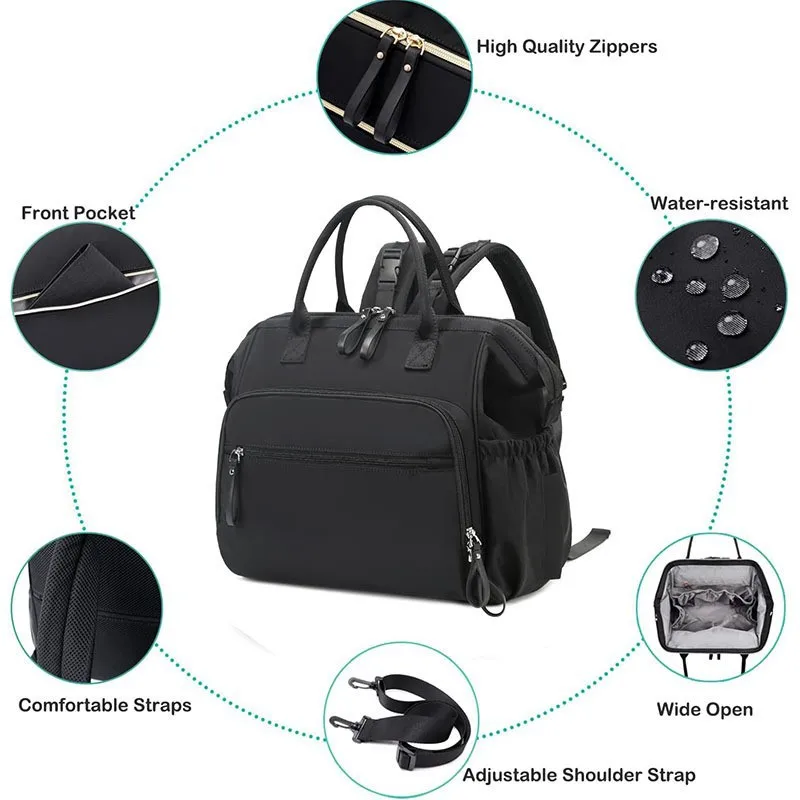 Popular Mommy Backpack Baby Bottle Diaper Storage Tote Bag Waterproof Backpack Stroller Storage Bag