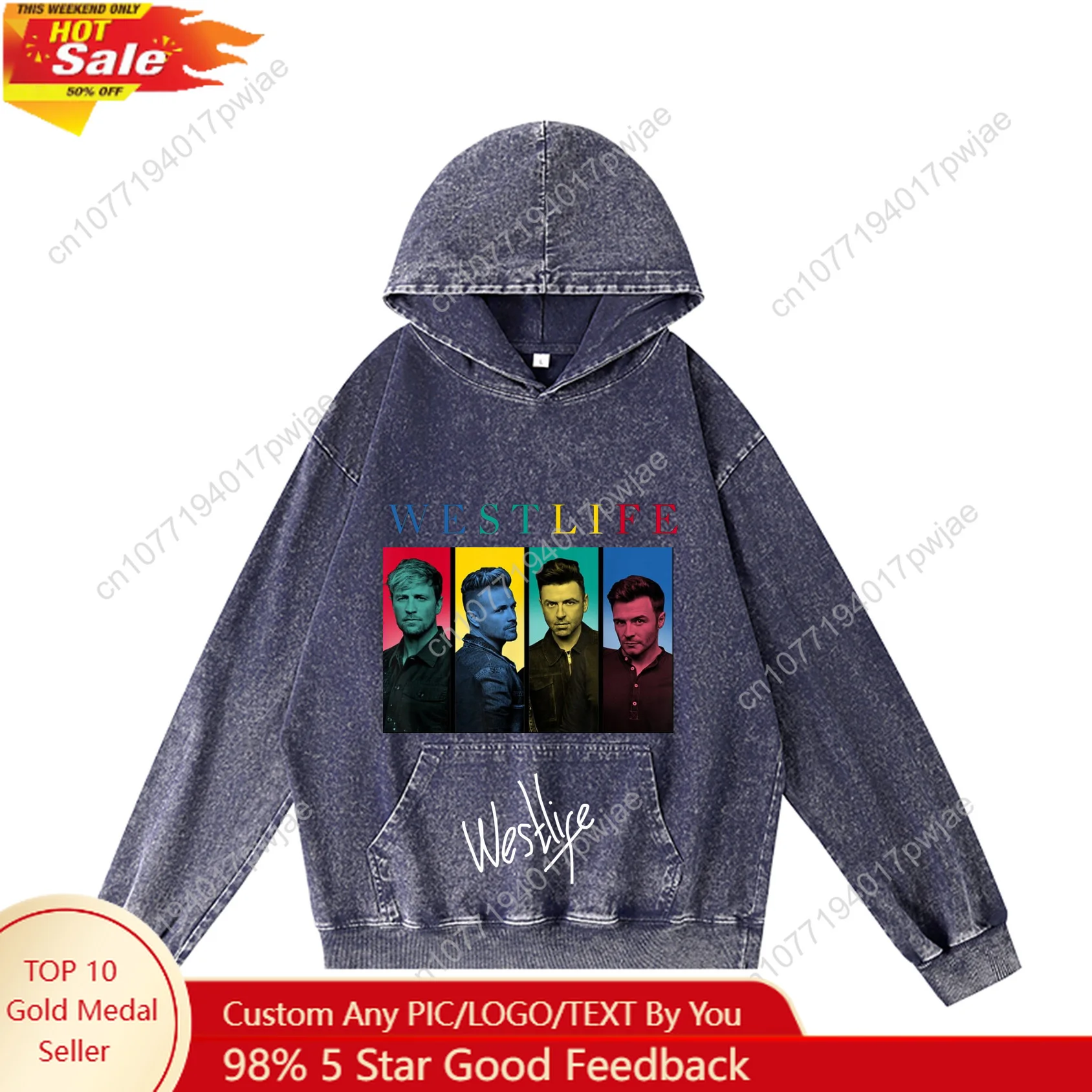 

Westlife Rock Band Hoodie Hooded Sweatshirt Men Woman Vintage Pullover Sweatshirt With Pocket Oversized Customized Top