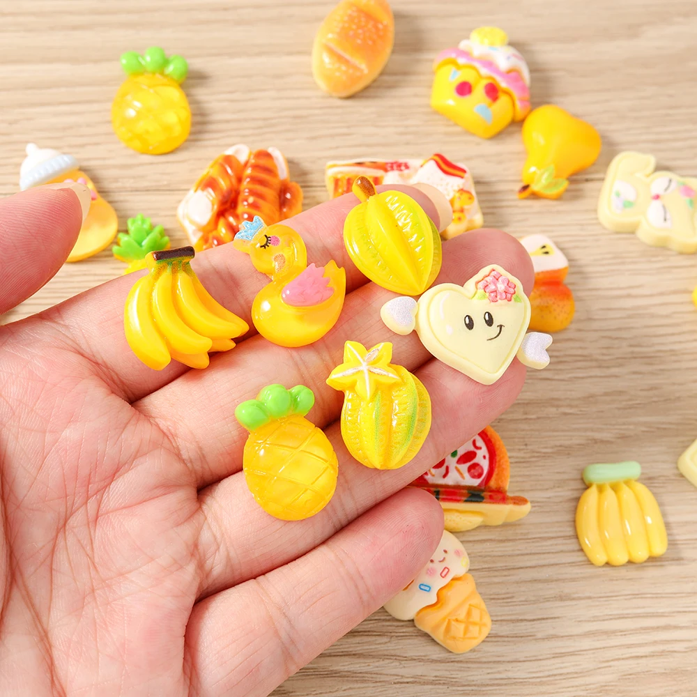 Tusember 20 Stück bunte, niedliche Harz-Anhänger mit Tieren, Früchten und Blumen für Ohrringe, Armbänder, Schlüsselanhänger, DIY-Schmuckherstellungszubehör – Detail 36