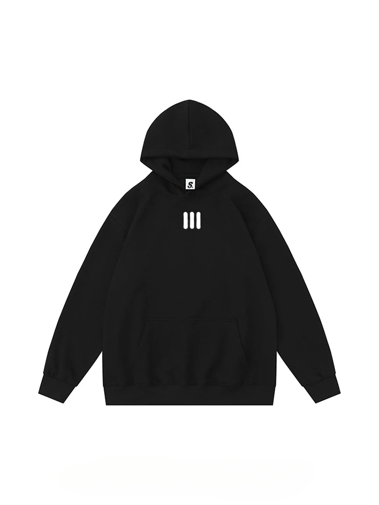 

American style trend Vertical bar printing Men's and women's hoodies Spring and Autumn New Style Couple's clothing hoodie