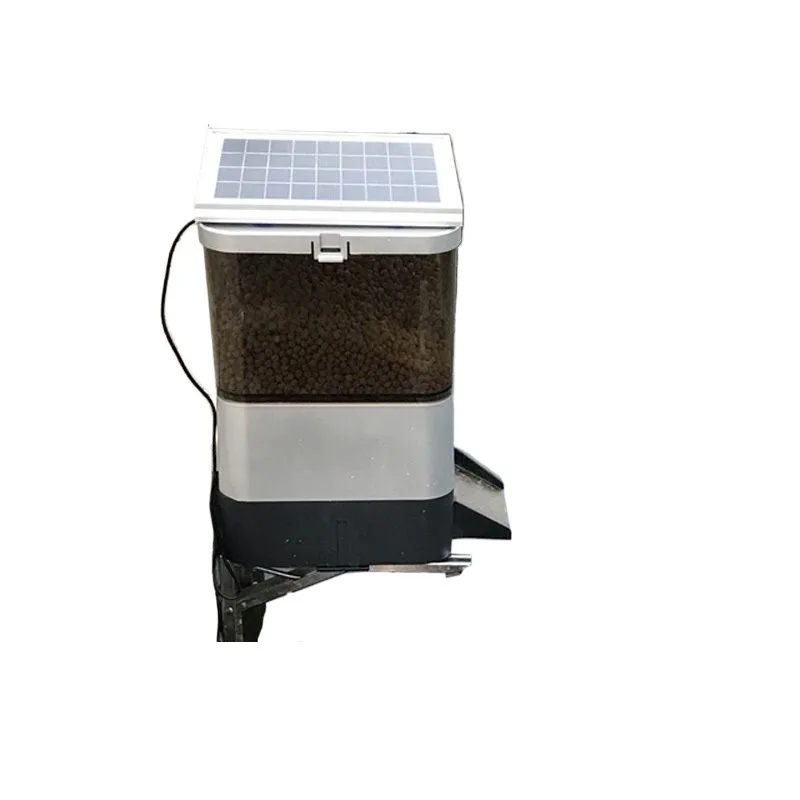 Solar automatic fish feeder, regular feeding intelligent large-capacity feeder