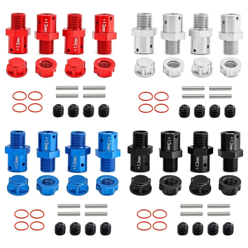 Kit de conector de atualização de carro VO-RC 13mm para arrma1/8 kraton typhon1/7 bigrock rc acessórios de atualização de carro vermelho