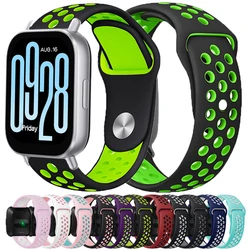 Sports Silicone Strap For Xiaomi Redmi Watch 5 Active Band Breathable Bracelet For Redmi Mi Watch 5 Lite 5Active 22mm Wristband